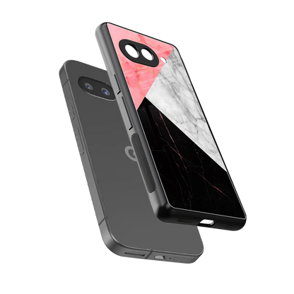 Luxe Trio sleek google pixel 10a cover with tempered glass back and TPU edges