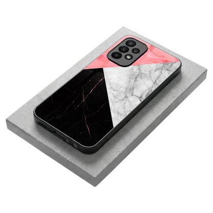 Luxe Trio stylish phone case for samsung galaxy a23 | glossy glass and slim fit