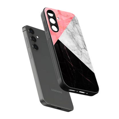 Luxe Trio sleek samsung galaxy a55 5g cover with tempered glass back and TPU edges