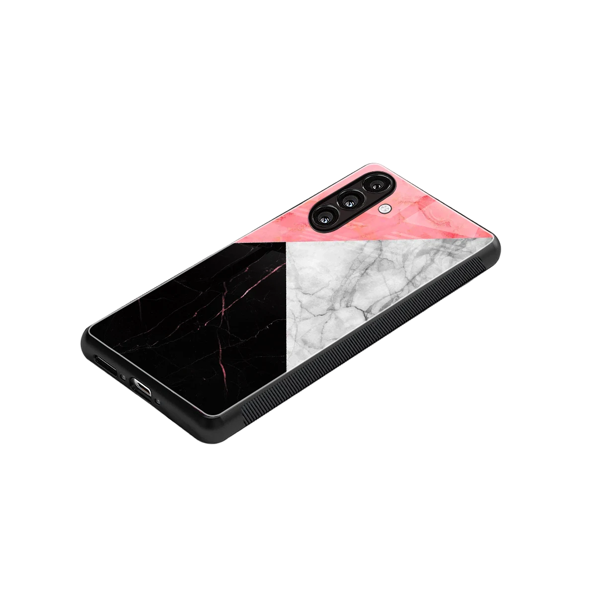 Luxe Trio stylish phone case for samsung galaxy a37 5g | glossy glass and slim fit