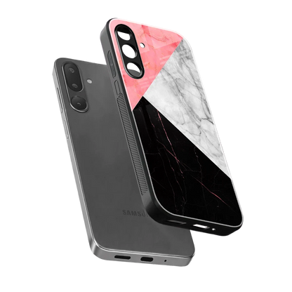 Luxe Trio sleek samsung galaxy m36 5g cover with tempered glass back and TPU edges