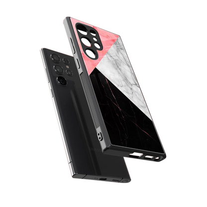 Luxe Trio sleek samsung galaxy s23 ultra cover with tempered glass back and TPU edges