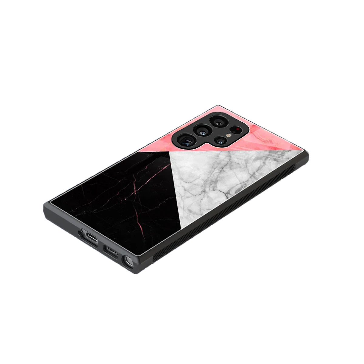 Luxe Trio stylish phone case for samsung galaxy s23 ultra | glossy glass and slim fit