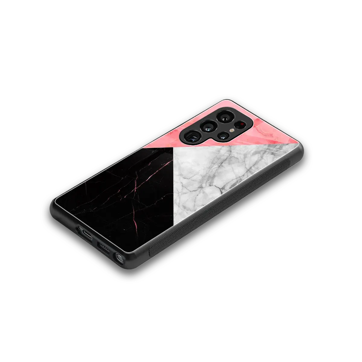 Luxe Trio stylish phone case for samsung galaxy s25 ultra | glossy glass and slim fit