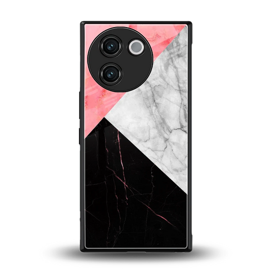 Luxe Trio back phone cover | glass case for vivo v30e