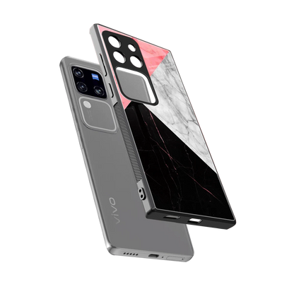 Luxe Trio sleekvivo v30 pro cover with tempered glass back and TPU edges