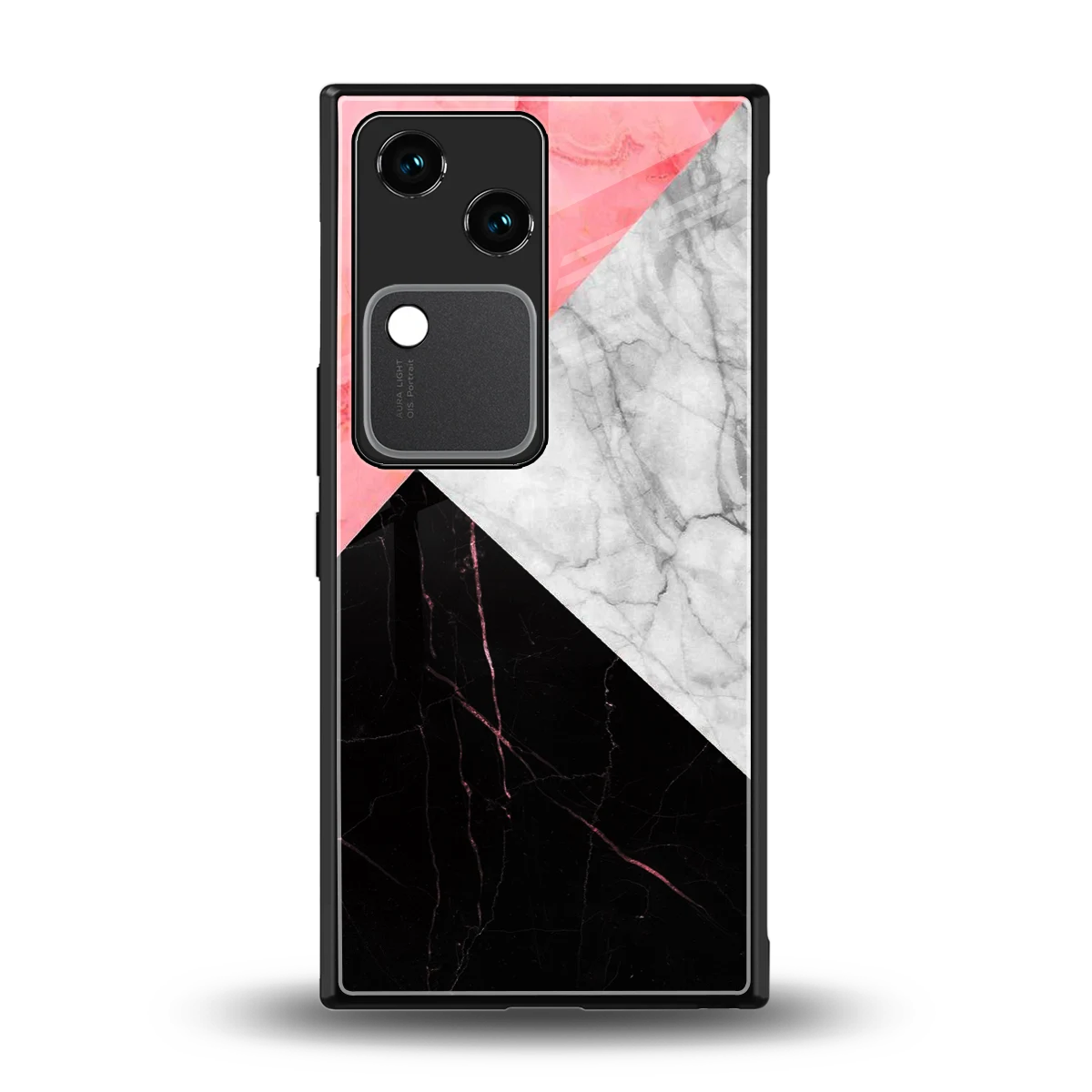 Luxe Trio back phone cover | glass case for vivo v30