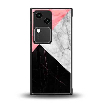 Luxe Trio back phone cover | glass case for vivo v30