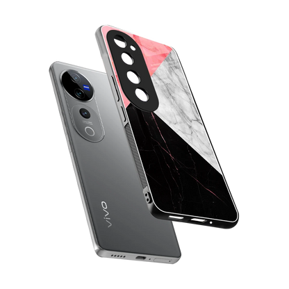 Luxe Trio sleek vivo v40 pro cover with tempered glass back and TPU edges