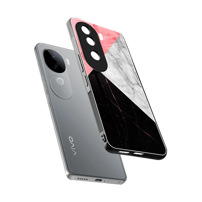 Luxe Trio sleek vivo v40e cover with tempered glass back and TPU edges