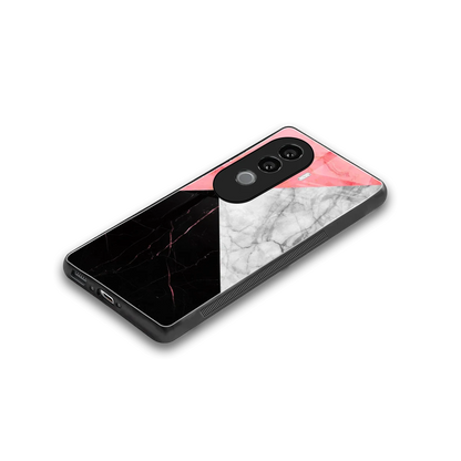 Luxe Trio stylish phone case for vivo v40e | glossy glass and slim fit