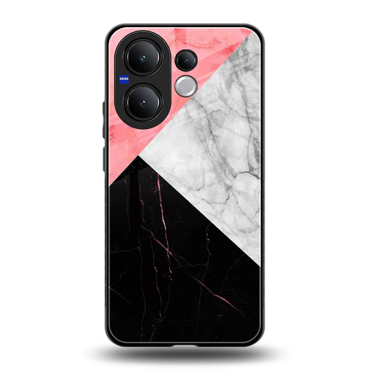 Luxe Trio back phone cover | glass case for vivo v60