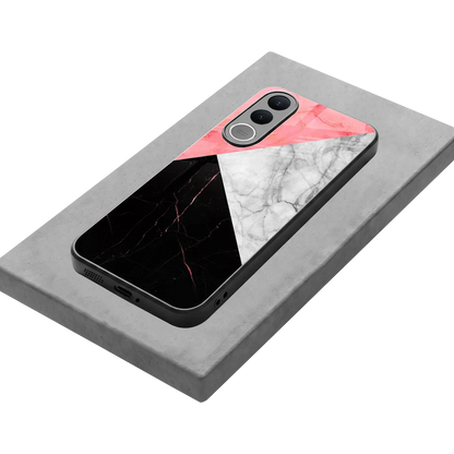 Luxe Trio stylish phone case for vivo v70 fe | glossy glass and slim fit