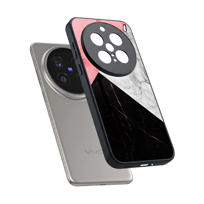Luxe Trio sleek vivo x200 pro cover with tempered glass back and TPU edges