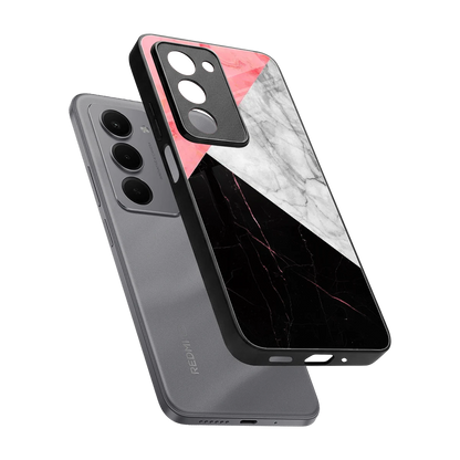 Luxe Trio sleek redmi 15 5g cover with tempered glass back and TPU edges