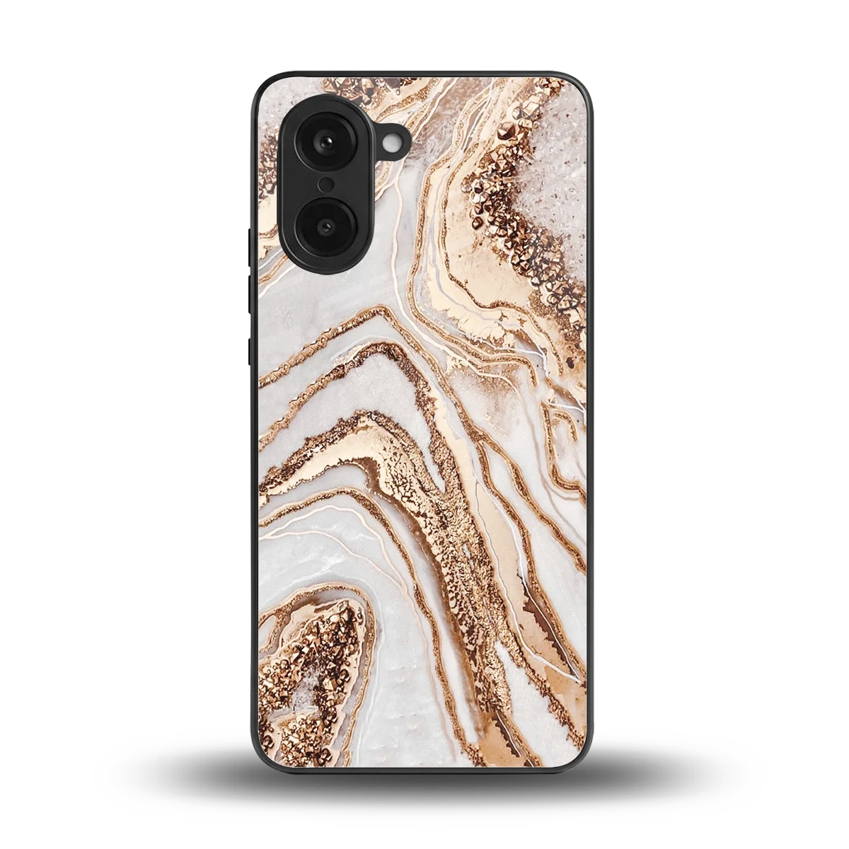 Luxe White back phone cover | glass case for oneplus nord ce5 5g