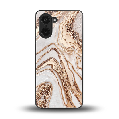 Luxe White back phone cover | glass case for oneplus nord ce5 5g