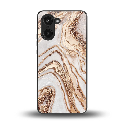Luxe White back phone cover | glass case for oneplus nord ce5 5g