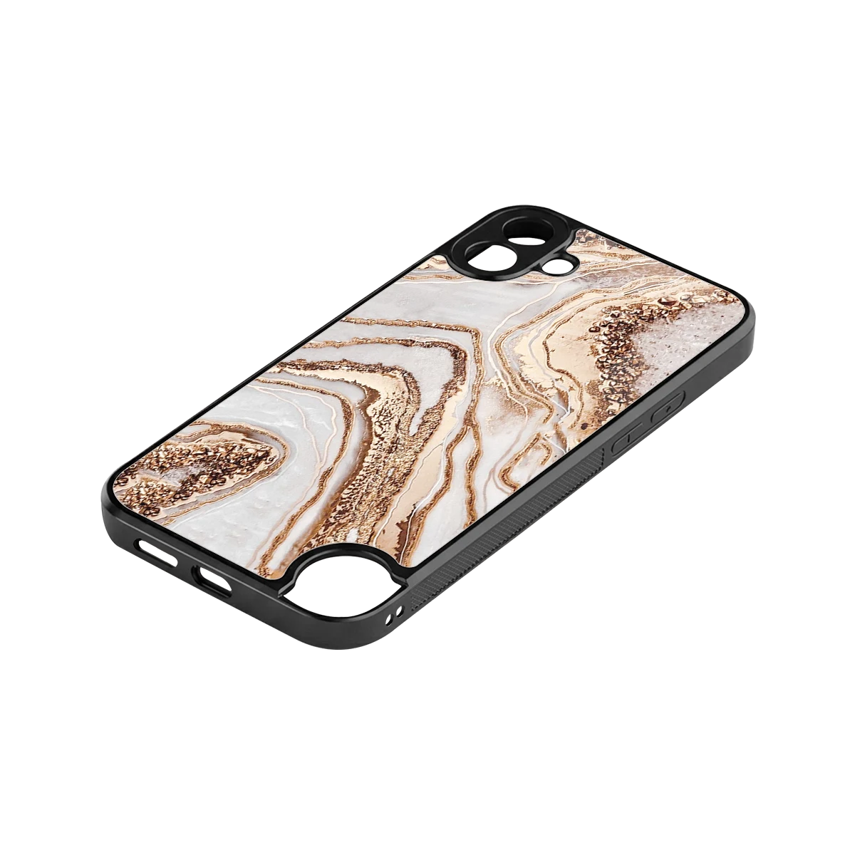 Luxe White stylish phone case for cmf nothing phone 1 | glossy glass and slim fit