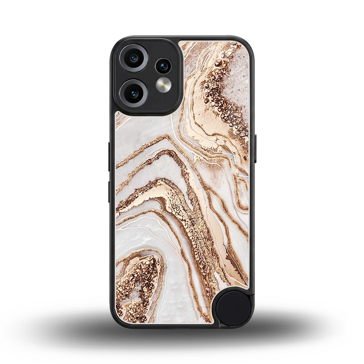 Luxe White back phone cover | glass case for cmf nothing phone 2 pro