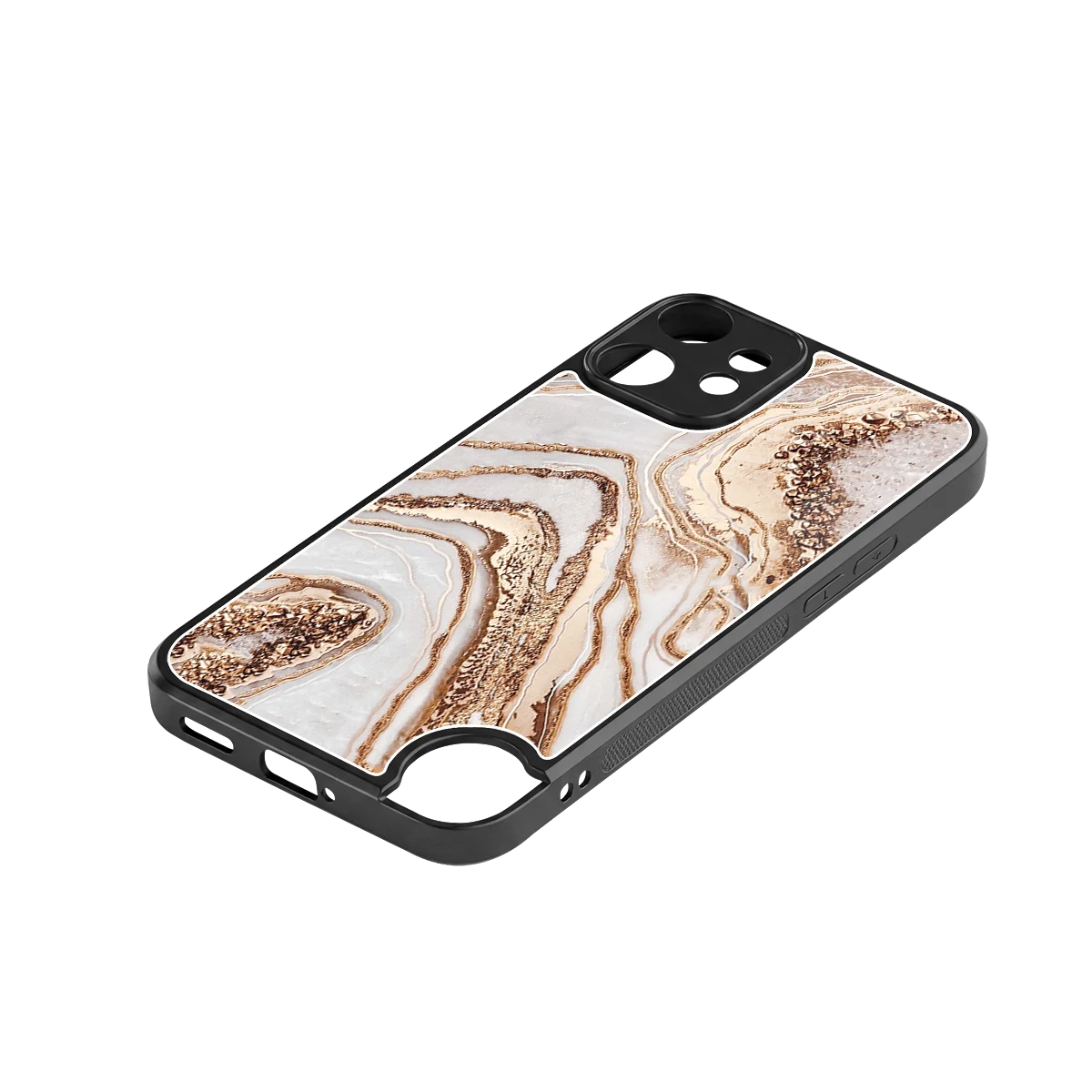 Luxe White stylish phone case for cmf nothing phone 2 pro | glossy glass and slim fit