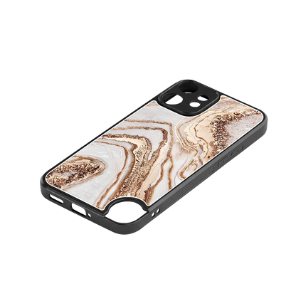 Luxe White stylish phone case for cmf nothing phone 2 pro | glossy glass and slim fit