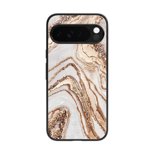 Luxe White back phone cover | glass case for google pixel 10 pro xl