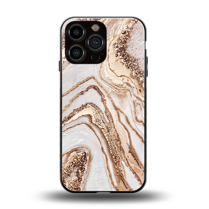 Luxe White back phone cover | glass case for iphone 14 pro max