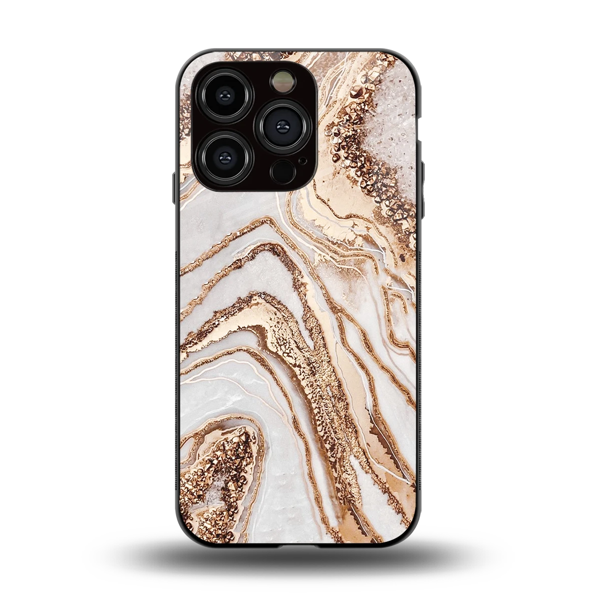 Luxe White back phone cover | glass case for iphone 13 pro