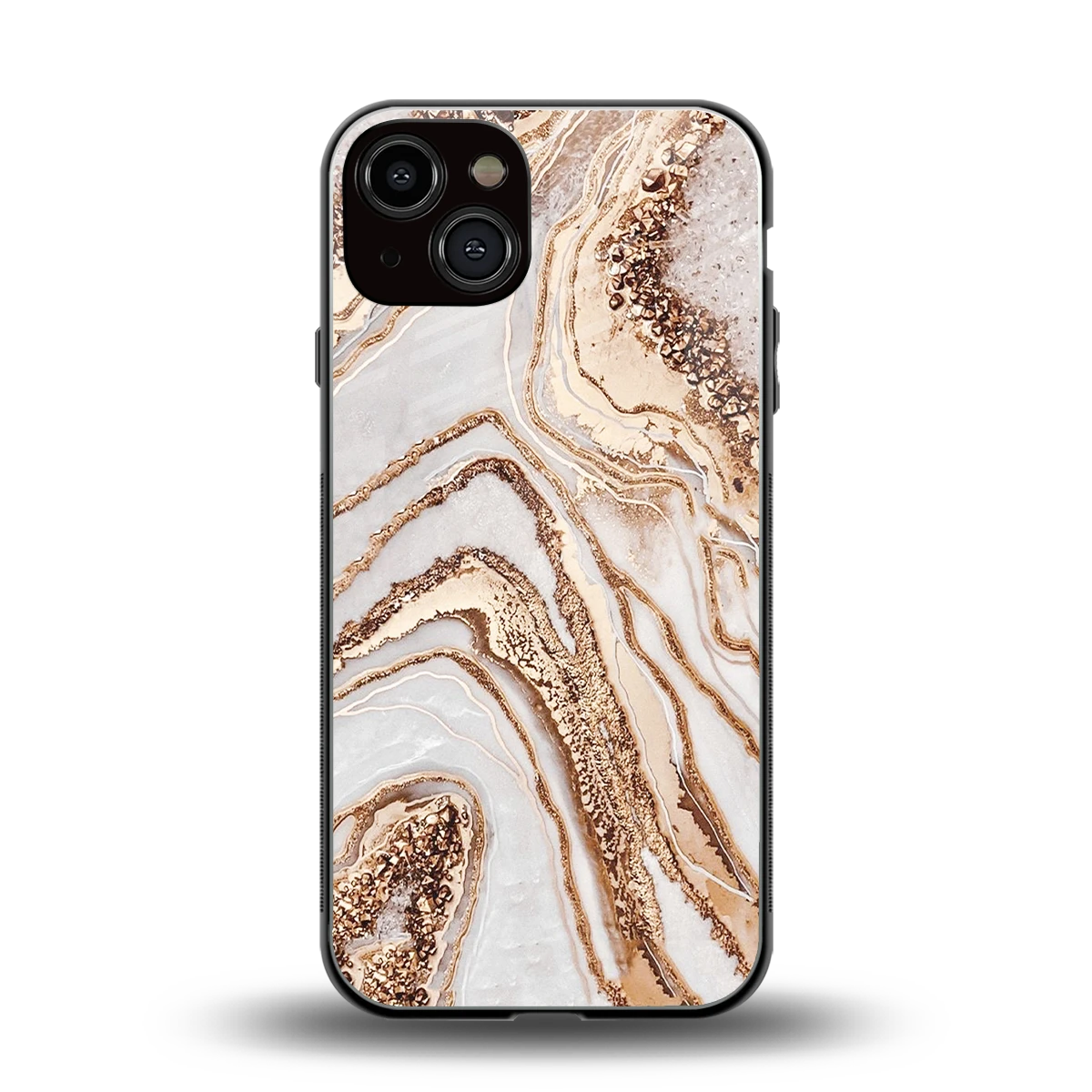 Luxe White back phone cover | glass case for iphone 13