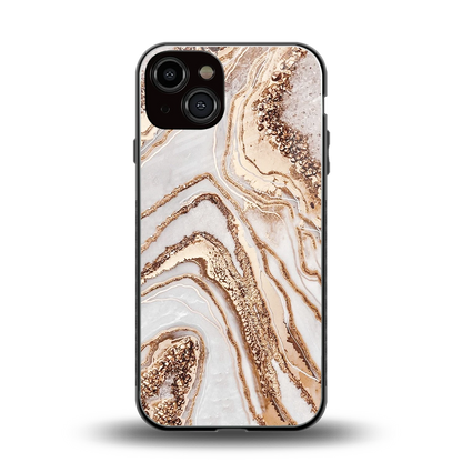 Luxe White back phone cover | glass case for iphone 14