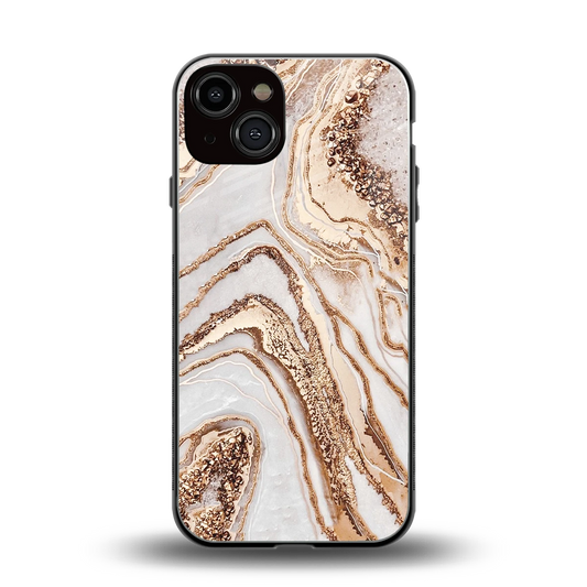 Luxe White back phone cover | glass case for iphone 14