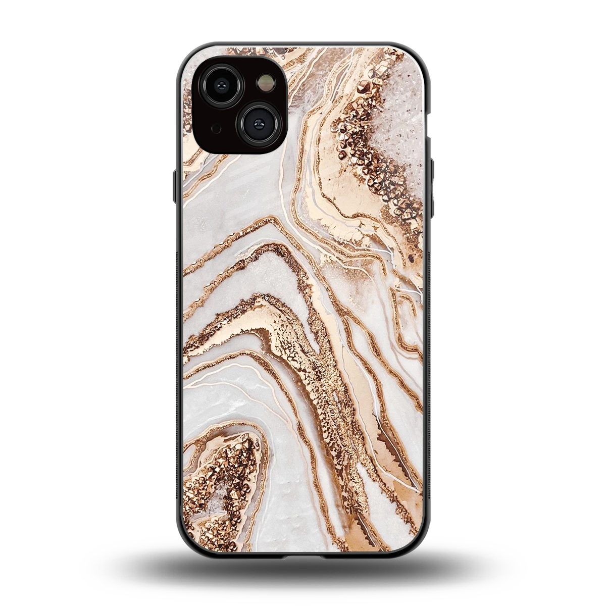 Luxe White back phone cover | glass case for iphone 14 plus