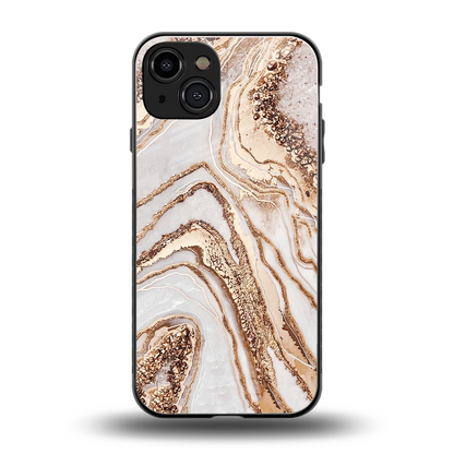 Luxe White back phone cover | glass case for iphone 15