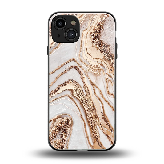 Luxe White back phone cover | glass case for iphone 15