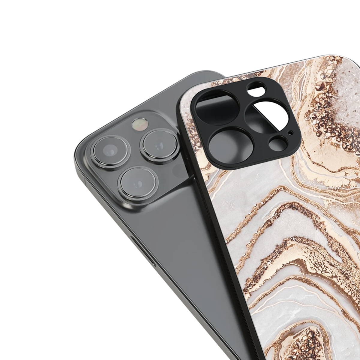 Luxe White Phone Case for Iphone 16 | Glass Case