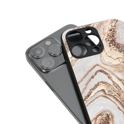 Luxe White stylish phone case for iphone 15 | glossy glass and slim fit