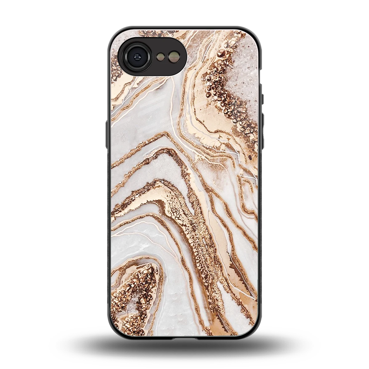 Luxe White back phone cover | glass case for iphone 16e