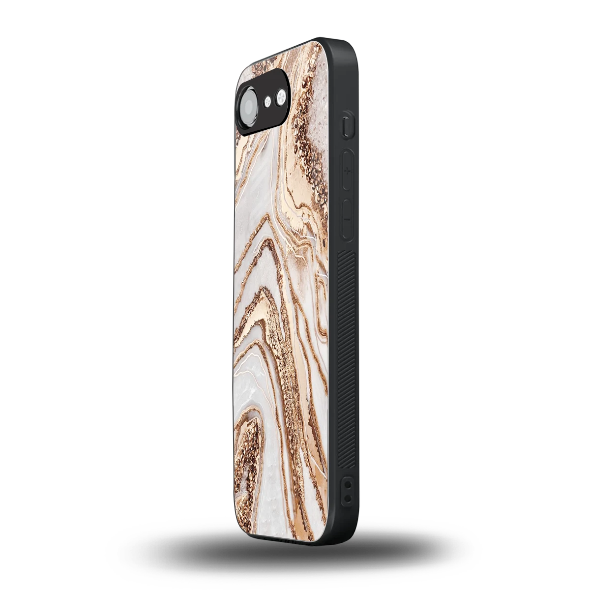 Luxe White iphone 16e mobile cover | shockproof glass phone case