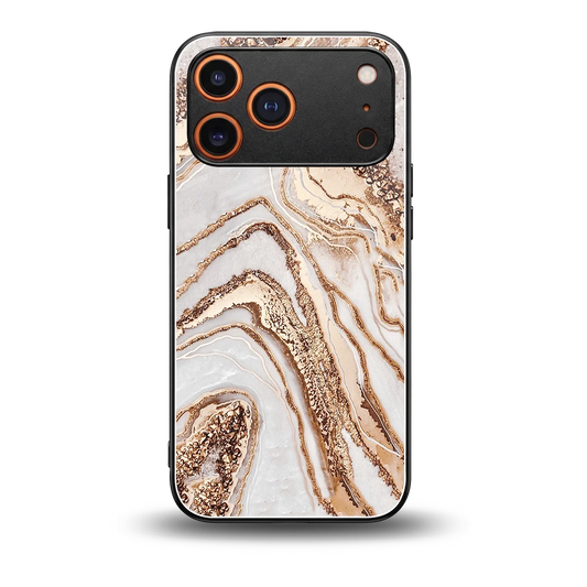 Luxe White back phone cover | glass case for iphone 17 pro max