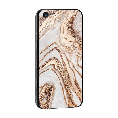 Luxe White sleek iphone 6 cover with tempered glass back and TPU edges