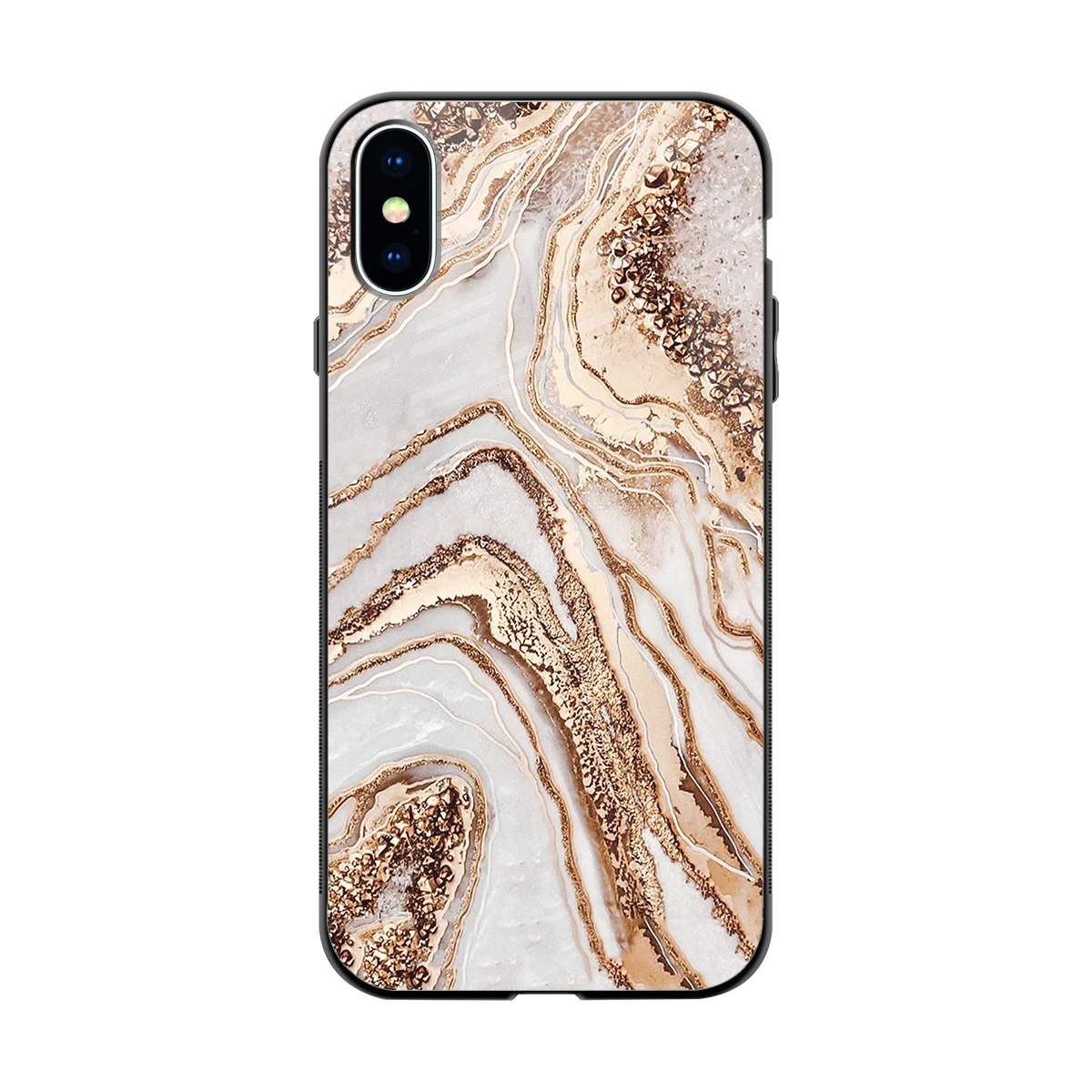 Luxe White back phone cover | glass case for iphone x