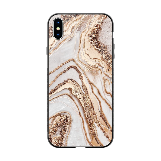 Luxe White back phone cover | glass case for iphone xs max