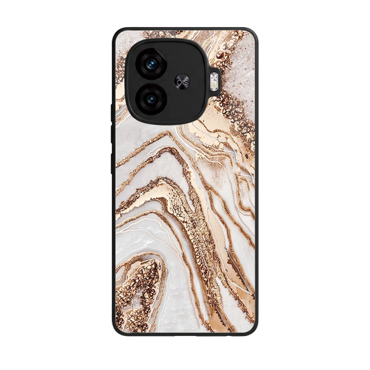 Luxe White back phone cover | glass case for iqoo neo 10r 5g