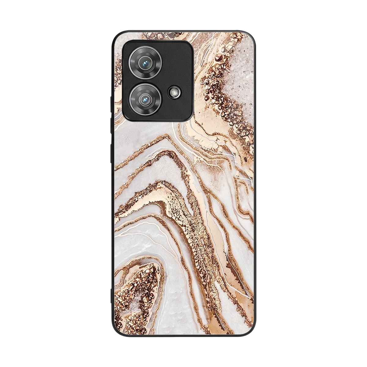 Luxe White back phone cover | glass case for motorola edge 40 neo 5g
