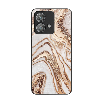 Luxe White back phone cover | glass case for motorola edge 40 neo 5g