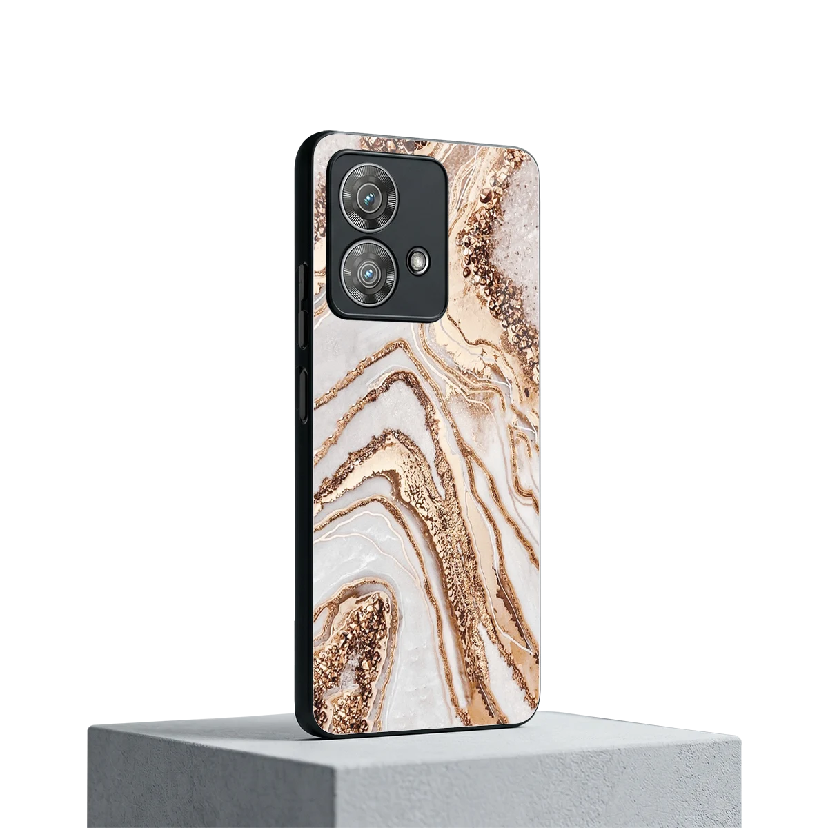 Luxe White motorola edge 40 neo 5g mobile cover | shockproof glass phone case