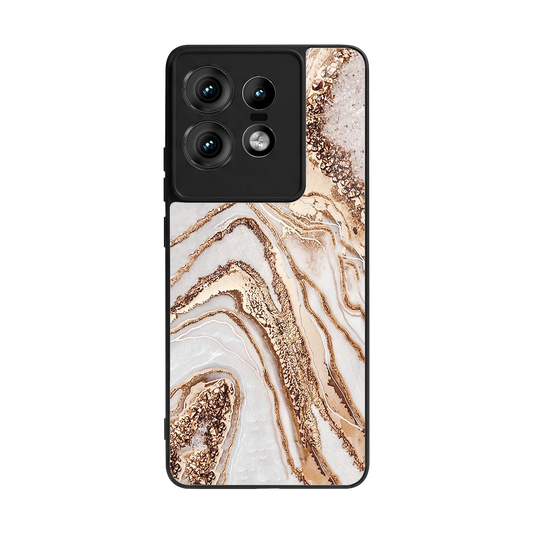 Luxe White back phone cover | glass case for motorola edge 50 pro