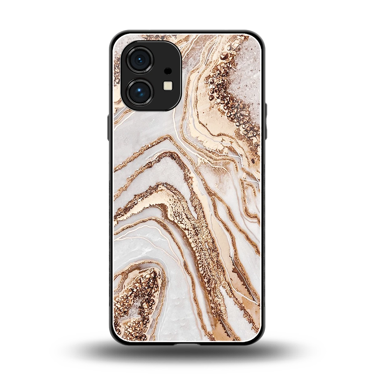 Luxe White back phone cover | glass case for nothing phone 1