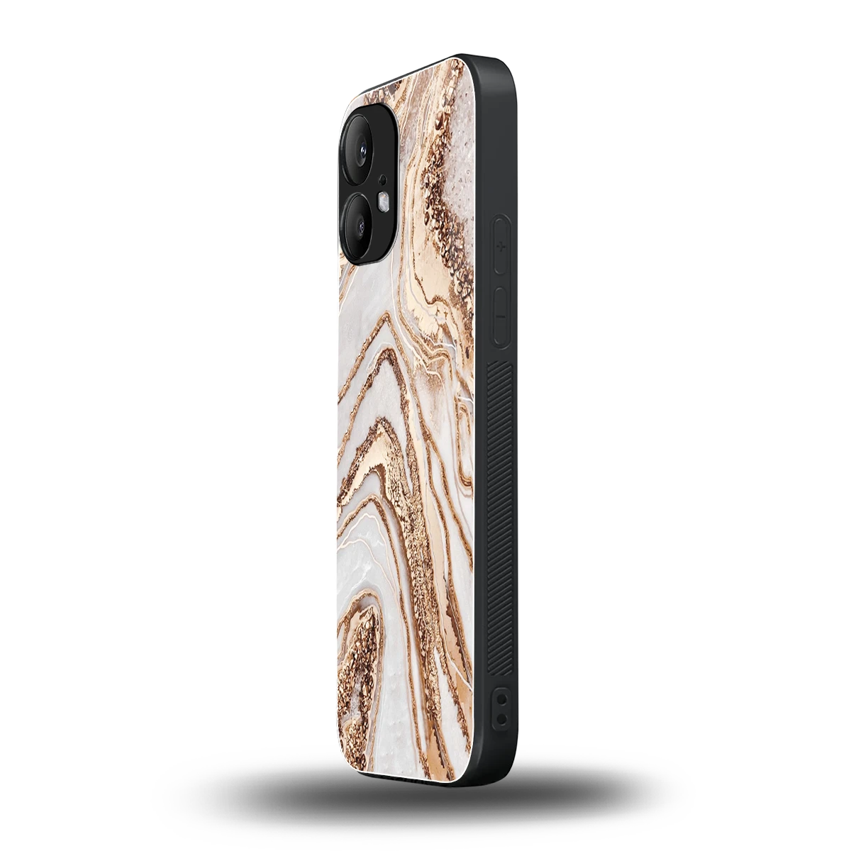 Luxe White nothing phone 2 mobile cover | shockproof glass phone case